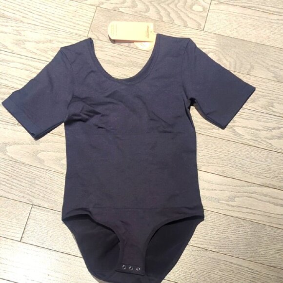 Shapermint Essentials All Day Every Day Short Sleeve Bodysuit - M NWT - Picture 2 of 6